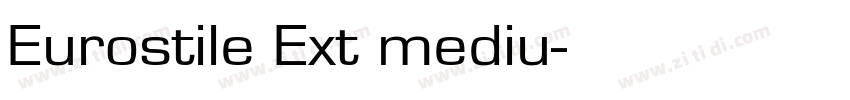 Eurostile Ext mediu字体转换